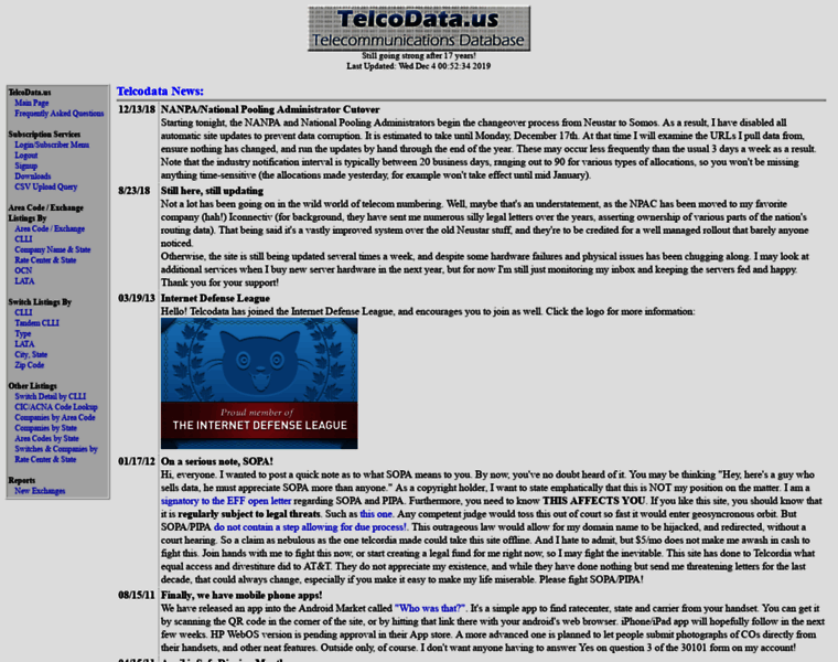 Telcodata.us thumbnail Telcodata.us thumbnail