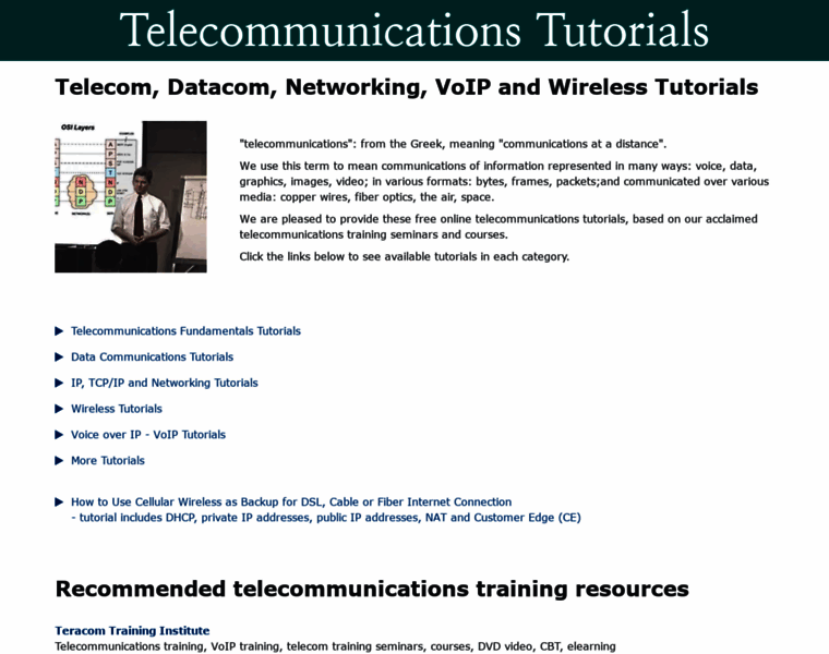 Telecommunications-tutorials.com thumbnail