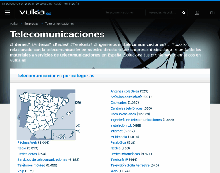 Telecomunicaciones.vulka.es thumbnail
