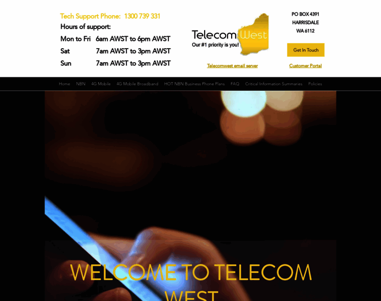 Telecomwest.com.au thumbnail