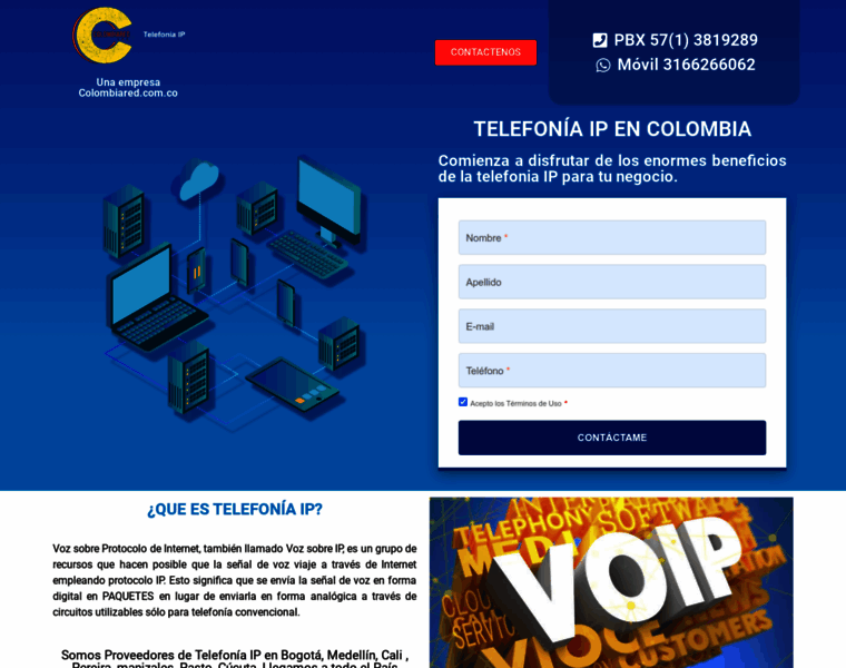 Telefoniaipcolombia.com thumbnail