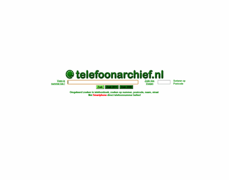 Telefoonarchief.nl thumbnail