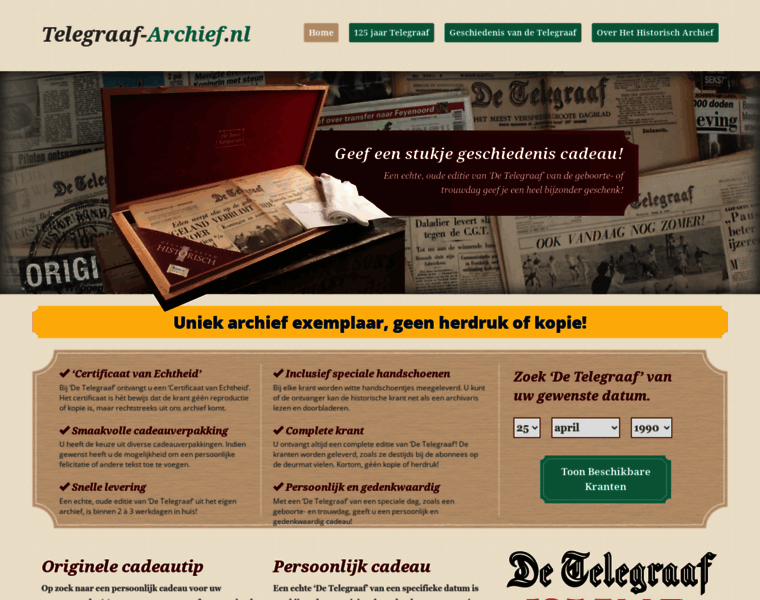 Telegraaf-archief.nl thumbnail