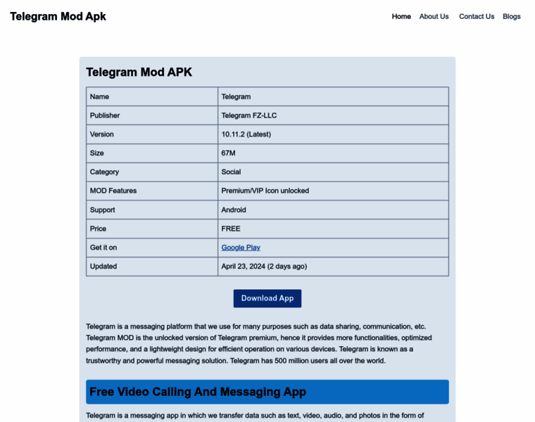 Telegrammod-apk.com thumbnail