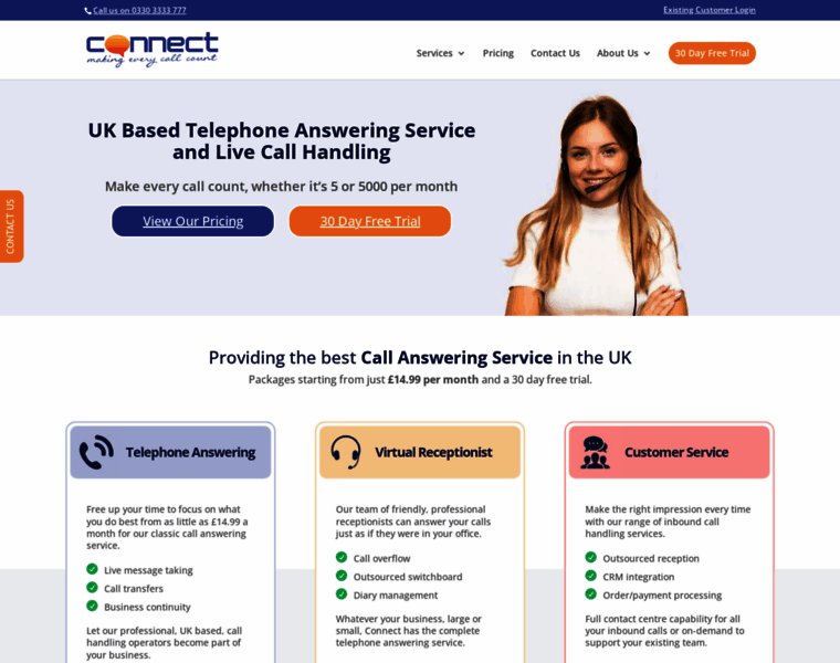 Telephoneansweringservice.org.uk thumbnail