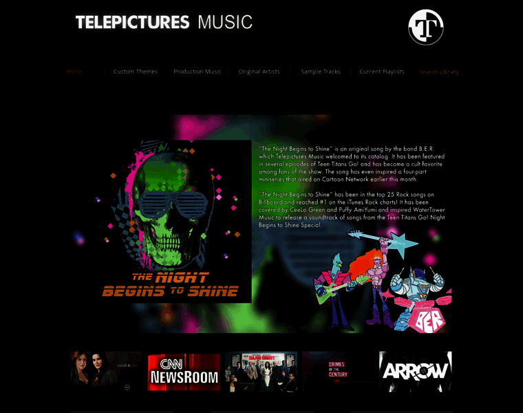 Telepicturesmusic.com thumbnail