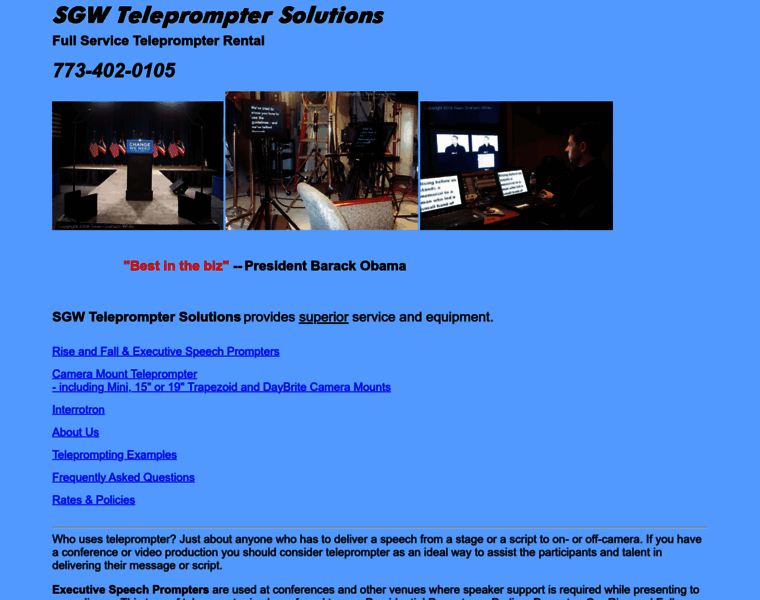 Telepromptersolutions.com thumbnail