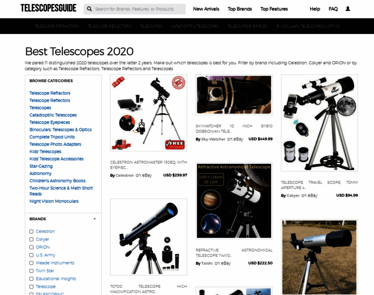 Telescopesguide.biz thumbnail