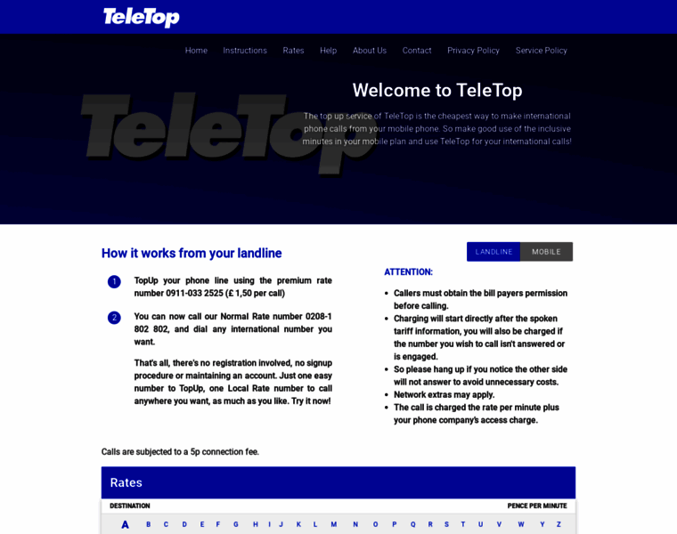 Teletop.co.uk thumbnail