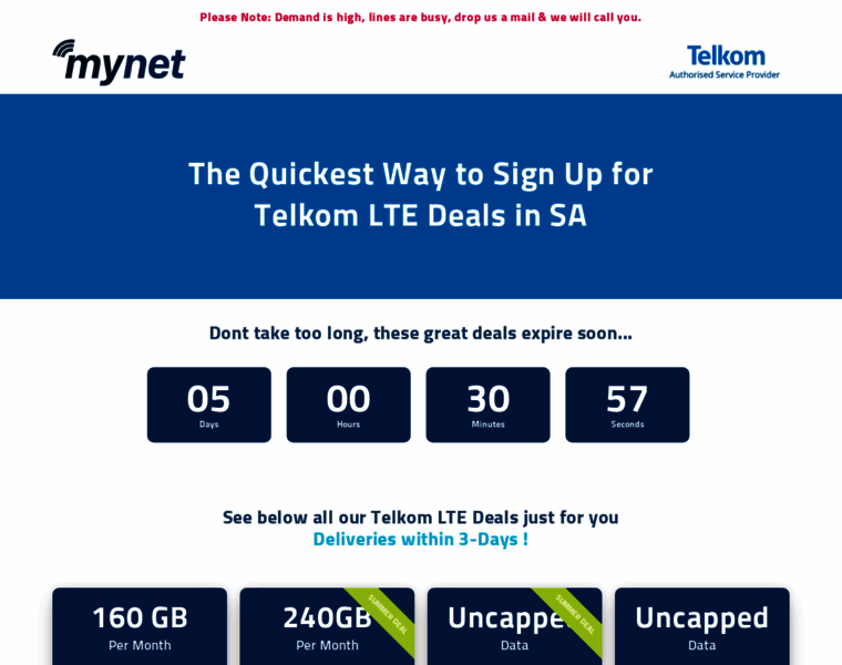Telkomlte-deals.co.za thumbnail