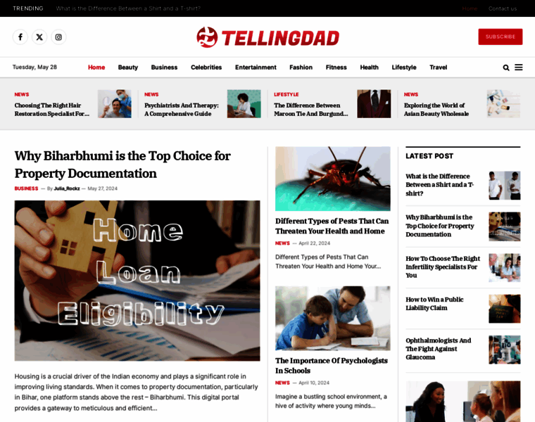 Tellingdad.com thumbnail