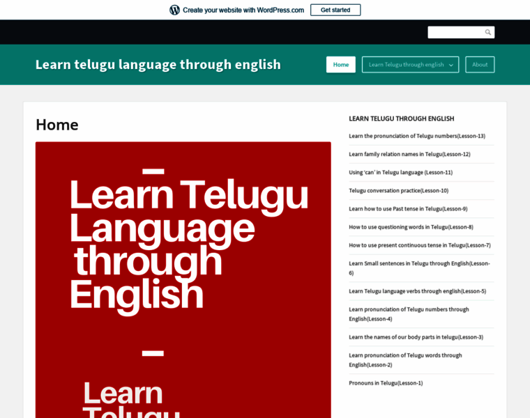 Telugulanguagelearning.wordpress.com thumbnail