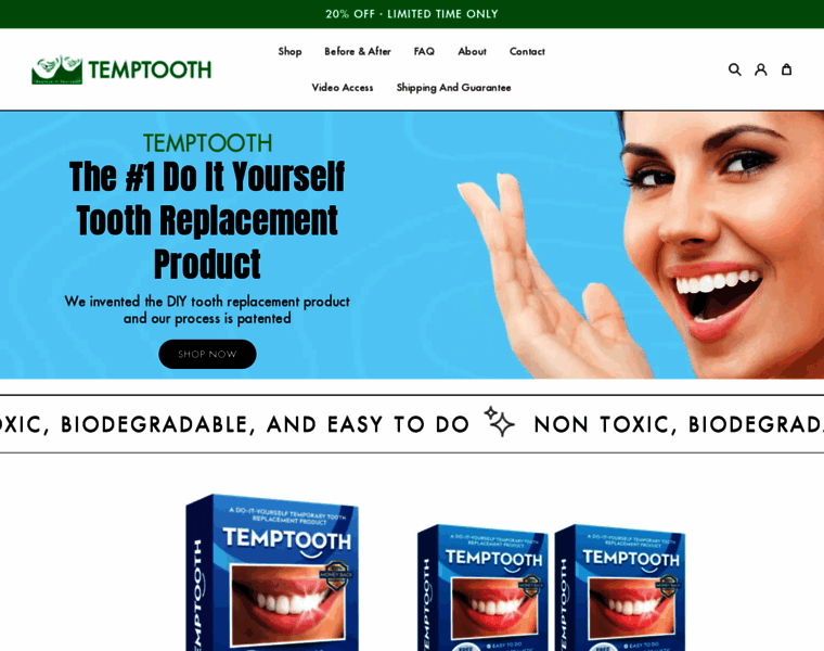 Temptooth.com thumbnail