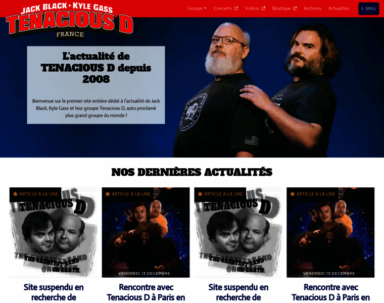 Tenaciousdfrance.fr thumbnail