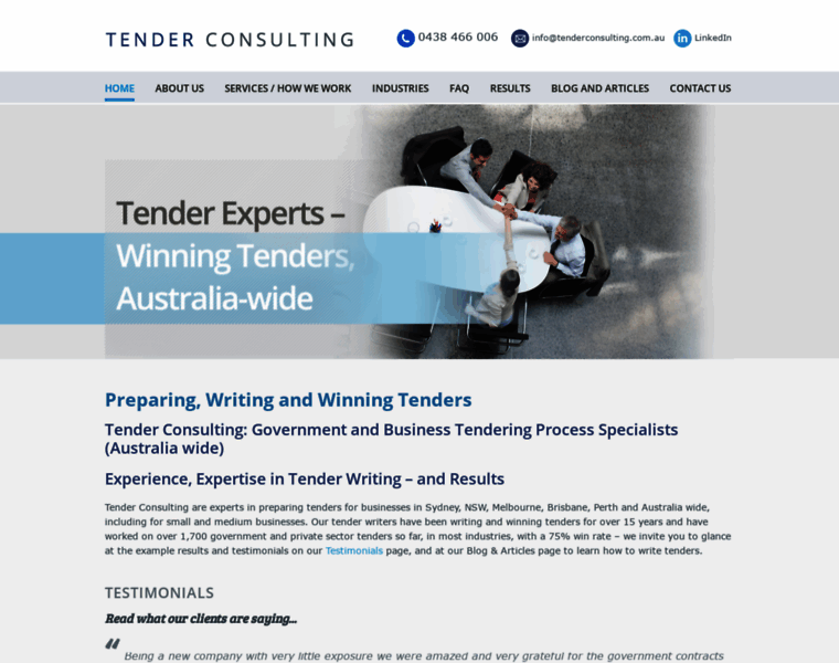 Tenderconsulting.com.au thumbnail