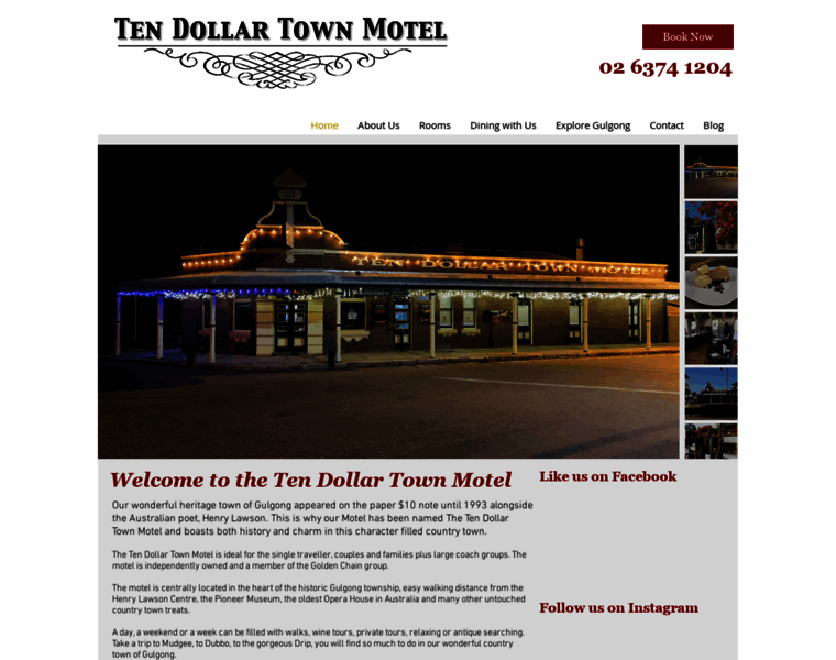 Tendollartownmotel.com.au thumbnail