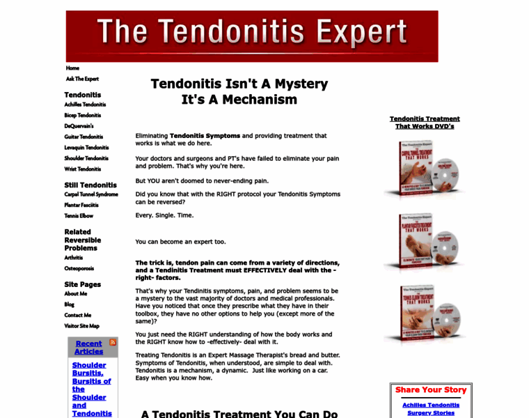 Tendonitisexpert.com thumbnail