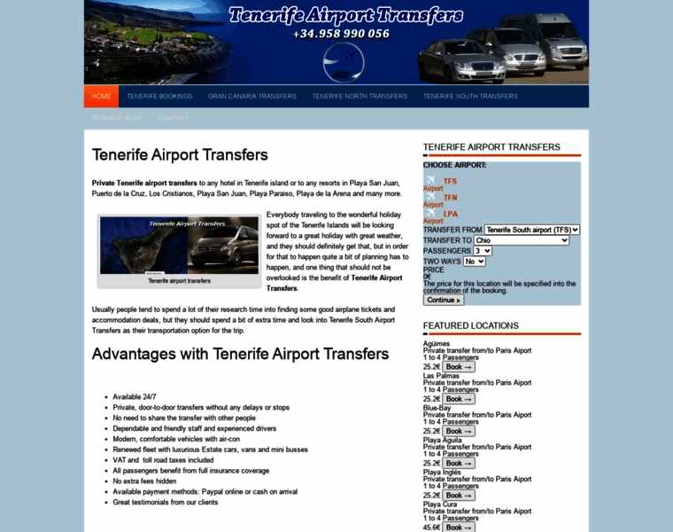 Tenerifeairporttransfers.net thumbnail