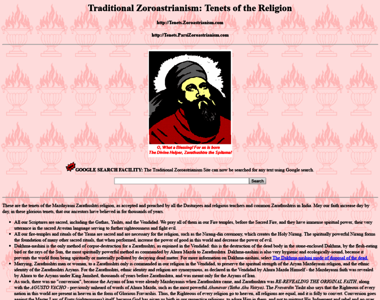 Tenets.zoroastrianism.com thumbnail