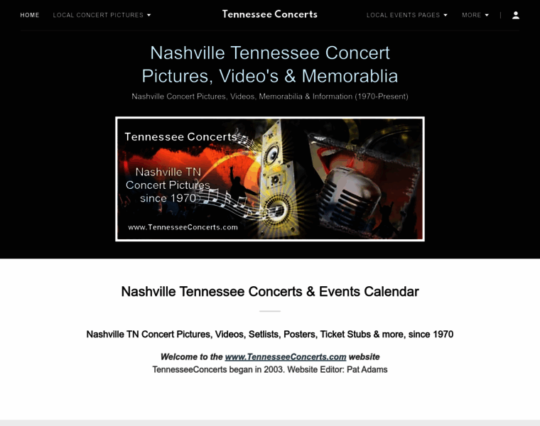 Tennesseeconcerts.com thumbnail