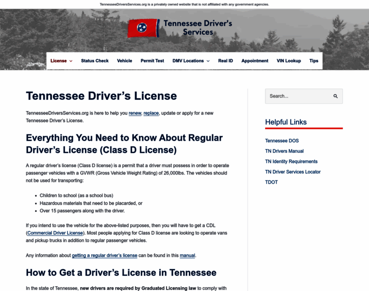 Tennesseedriversservices.org thumbnail Tennesseedriversservices.org thumbnail
