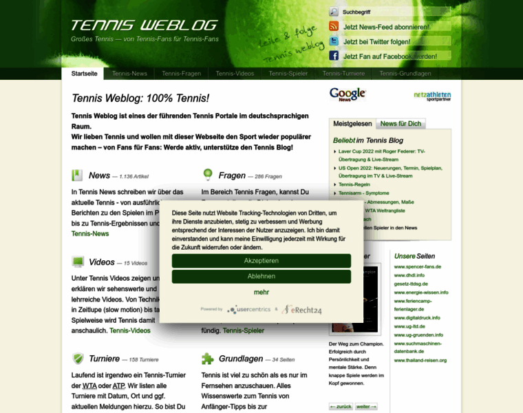 Tennis-weblog.de thumbnail
