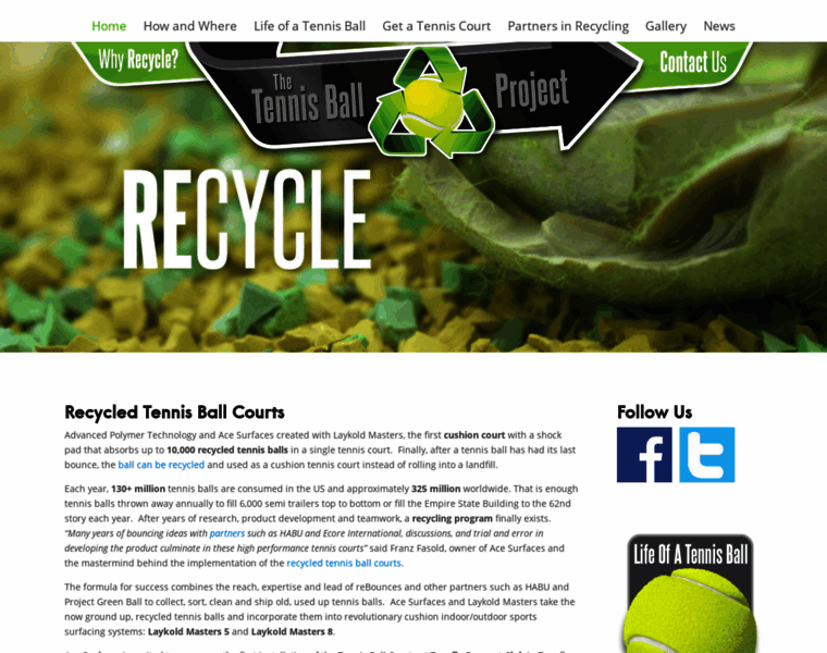 Tennisballcourts.com thumbnail