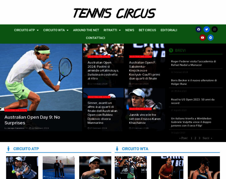 Tenniscircus.com thumbnail