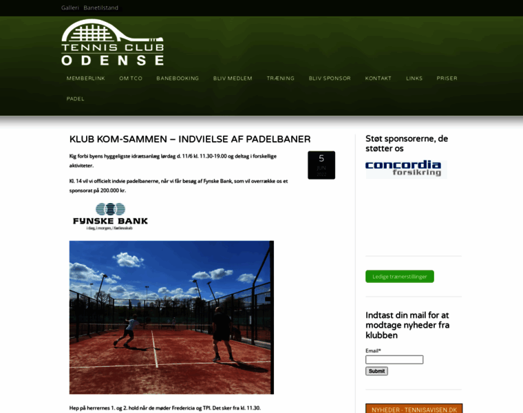 Tennisclubodense.dk thumbnail