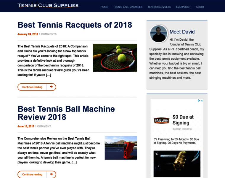 Tennisclubsupplies.com thumbnail
