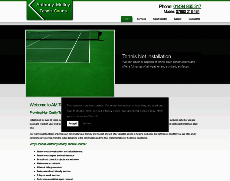 Tenniscourtsbuckinghamshire.co.uk thumbnail