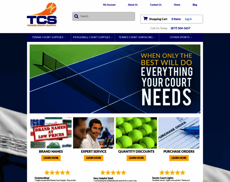 Tenniscourtsupply.com thumbnail