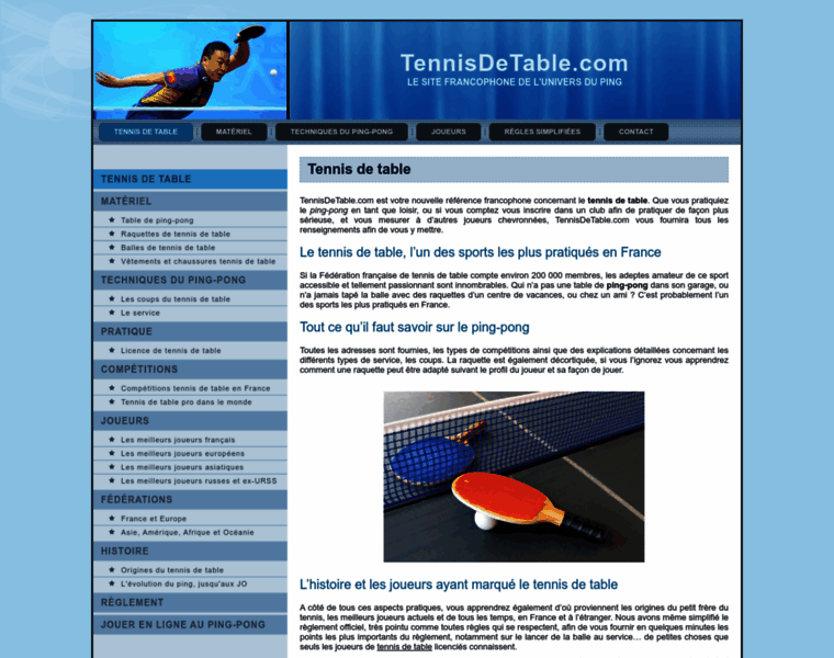 Tennisdetable.com thumbnail