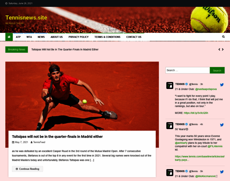 Tennisnews.site thumbnail