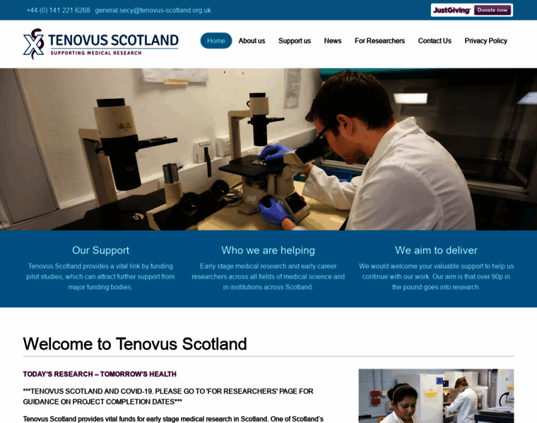 Tenovus-scotland.org.uk thumbnail