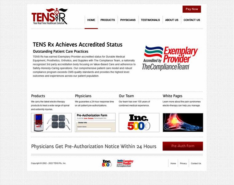 Tensrx.com thumbnail
