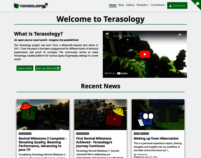 Terasology.org thumbnail