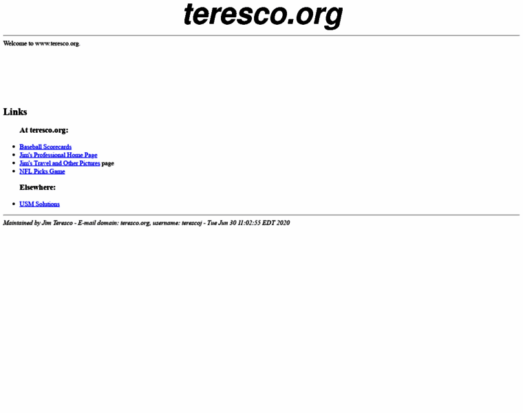 Teresco.org thumbnail