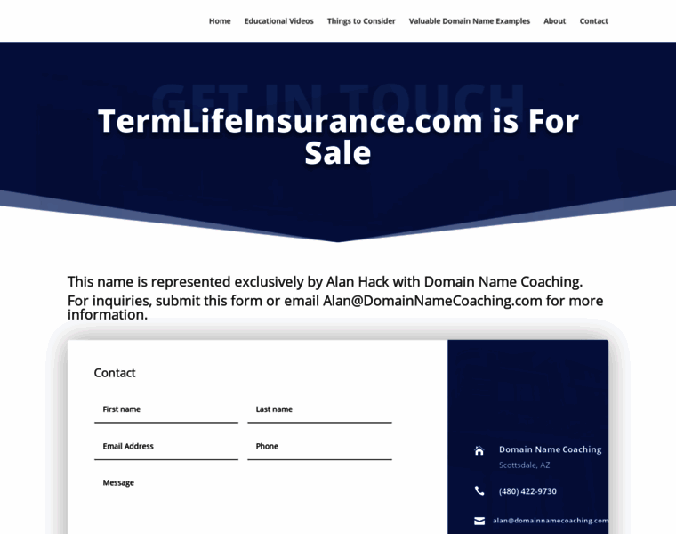 Termlifeinsurance.com thumbnail