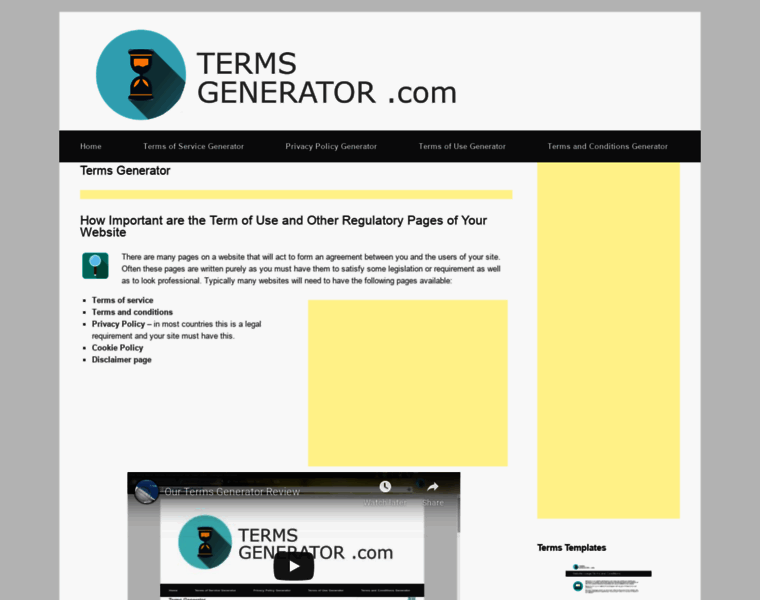 Termsgenerator.net thumbnail
