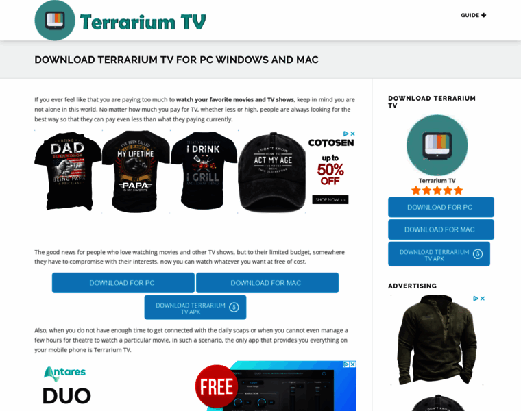 Terrariumtv-pc.com thumbnail