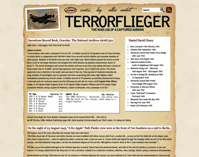 Terrorfliegerwarlog.co.uk thumbnail