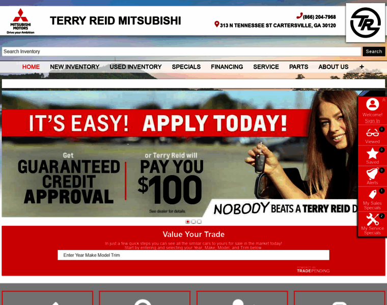 Terryreidmitsubishi.com thumbnail