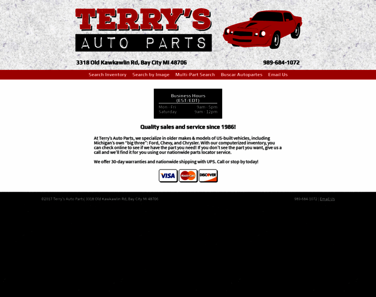 Terrysautoparts.com thumbnail