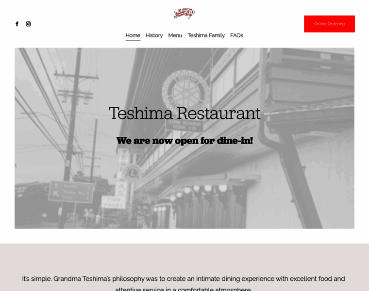 Teshimarestaurant.com thumbnail