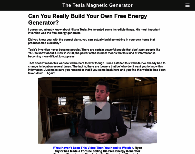 Teslamagneticgenerator.com thumbnail