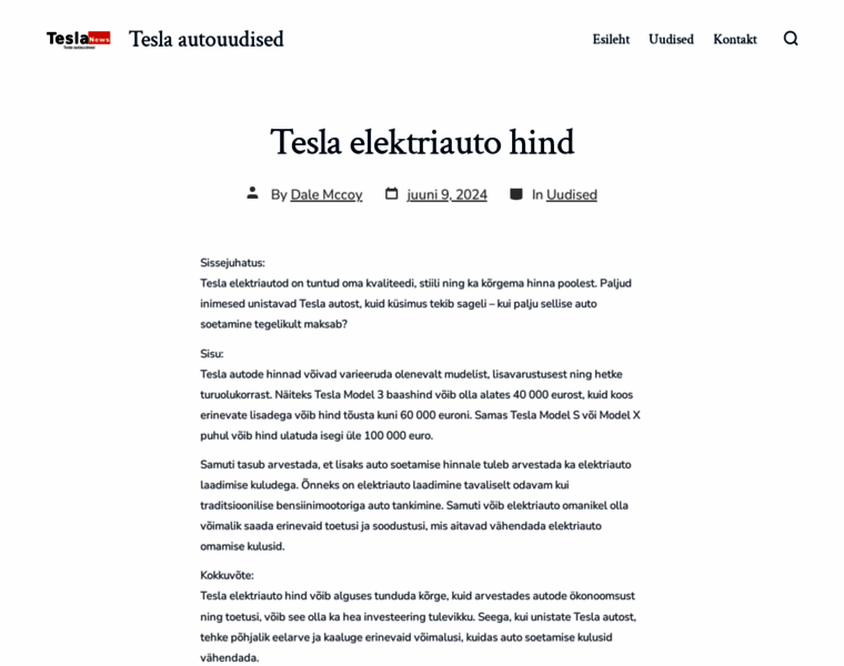 Teslanews.ee thumbnail