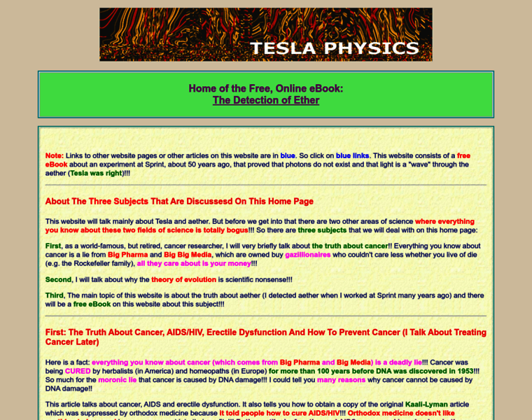 Teslaphysics.com thumbnail