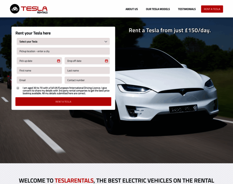 Teslarentals.co.uk thumbnail