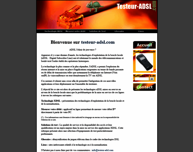 Testeur-adsl.com thumbnail